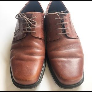 ECCO Mens Brown Leather Lace Up Shoe 46